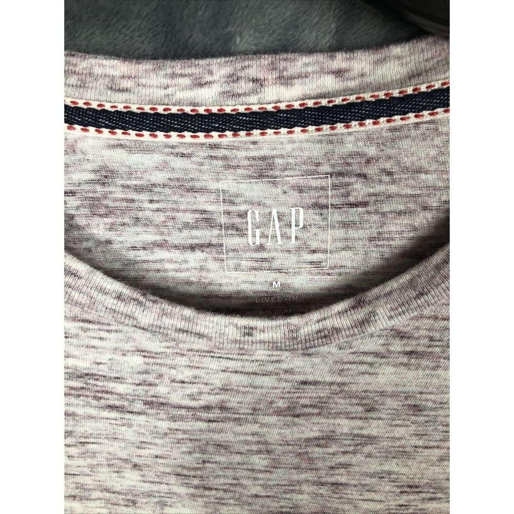 Gap Shirt Men’s Lived In Long Sleeve Soft Size Adult Medium Pocket Tee Pullover - Picture 6 of 6
